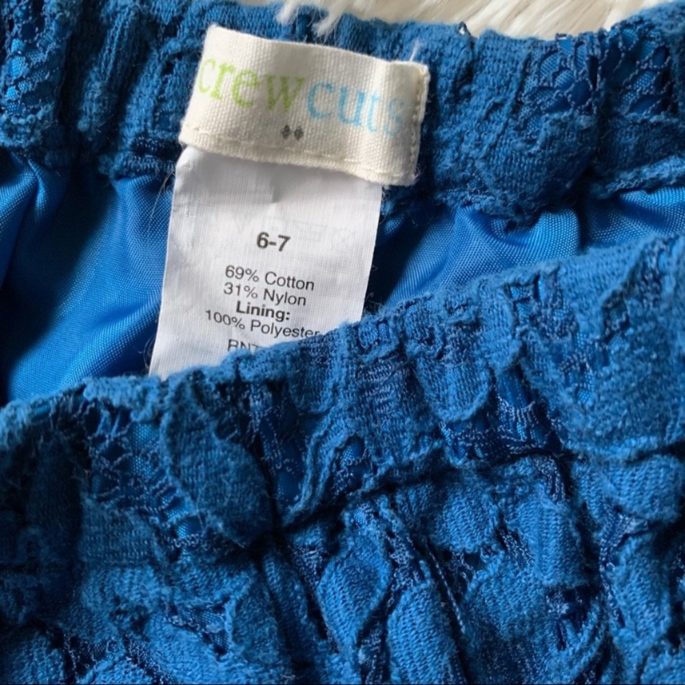 2 Plaid Pleated/Lace Skirts Bundle•Size 6/7 Gap and Crewcuts - Picture 3 of 6